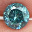 Fancy Blue Color Loose Real Diamond Deal! Round Shape 0.74 Carat I1 Certified Enhanced For Wedding Ring