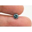 Loose Round Shape Diamond Fancy Blue Color SI3 Natural Enhanced Real 0.74 Carat