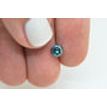 Loose Round Shape Diamond Fancy Blue Color SI3 Natural Enhanced Real 0.74 Carat