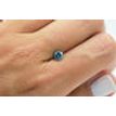 Loose Round Shape Diamond Fancy Blue Color SI3 Natural Enhanced Real 0.74 Carat