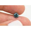 Loose Round Shape Diamond Fancy Blue Color SI3 Natural Enhanced Real 0.74 Carat