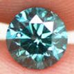 Loose Fancy Blue Diamond Round Cut 0.81 Carat 