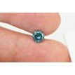 Loose Fancy Blue Color Round Cut Diamond 0.75 Carat SI3 Certified Enhanced 5.63X5.65MM