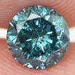 Loose Fancy Blue Color Round Cut Diamond 0.75 Carat SI3 Certified Enhanced 5.63X5.65MM