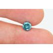 Loose Round Shape Diamond Fancy Blue Color 0.79 Carat Enhanced SI1 Certified