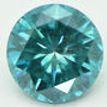 Loose Round Shape Diamond Fancy Blue Color 0.79 Carat Enhanced SI1 Certified