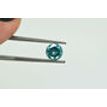 Loose Round Shape Diamond Fancy Blue Color 0.79 Carat Enhanced SI1 Certified