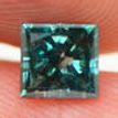Fancy Blue Princess Diamond 0.75 Carat I1 5.10X4.94 MM