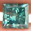 Loose Fancy Blue Princess Diamond 0.75 Carat SI3