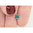 Loose Fancy Blue Princess Diamond 0.96 Carat SI2