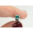 Loose Fancy Blue Princess Diamond 0.96 Carat SI2