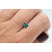 Princess Cut Diamond Loose Fancy Blue 0.76 Carat SI2 Certified Enhanced Natural Polished