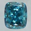 Fancy Blue Cushion Shape Diamond IGI Certified 1.00 Carat SI1