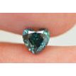 Heart Shape Diamond Fancy Blue Color 0.74 Carat VS2