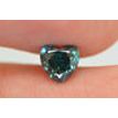 Heart Shape Diamond Fancy Blue Color 0.74 Carat VS2