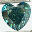 Heart Shape Diamond Fancy Blue Color 0.74 Carat VS2