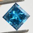 Blue Princess Cut Loose Diamond 0.90 ct