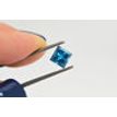 Blue Princess Cut Loose Diamond 0.90 ct