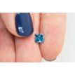 Blue Princess Cut Loose Diamond 0.90 ct