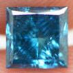 Blue Princess Cut Loose Diamond 0.90 ct