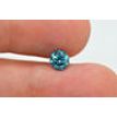 0.75 Carat Round Cut Fancy Blue Color VS2 Loose Enhanced Real Diamond 5.59X5.66 MM For Engagement Ring