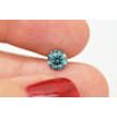 Loose Blue Diamond Fancy Color Round Shaped SI2 Certified Enhanced 0.90 Carat