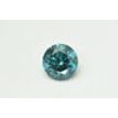Loose Blue Diamond Fancy Color Round Shaped SI2 Certified Enhanced 0.90 Carat