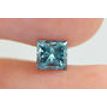Princess Cut Diamond Fancy Blue SI2 0.90 Carat