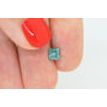 Fancy Blue Princess Diamond 0.97 Carat I1 4.88X5.01 MM