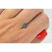 Fancy Blue Princess Diamond 0.97 Carat I1 4.88X5.01 MM