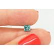Fancy Blue Princess Diamond 0.97 Carat I1 4.88X5.01 MM