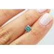 Fancy Blue Princess Diamond 0.97 Carat I1 4.88X5.01 MM