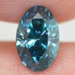 Fancy Blue Oval Diamond Loose 0.90 Carat VS2