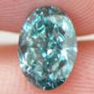 Oval Shape Diamond Fancy Blue Color 1.00 Carat SI1