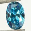 Oval Diamond Fancy Blue Color 0.90 Carat SI2 IGI Certified