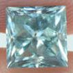 Loose Princess Cut Diamond Fancy Blue Color 0.92 Carat VS2