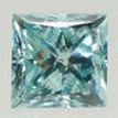 Loose Princess Cut Diamond Fancy Blue Color 0.92 Carat VS2