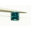 Princess Diamond Loose Fancy Blue 0.97 Carat VS1