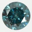 Loose Round Diamond Fancy Blue 0.88 Carat I1