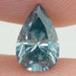 Pear Shape Diamond Fancy Blue Color 0.75 Carat VS2