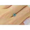 Round Shape Diamond Fancy Blue Color I1 0.77 Carat Certified