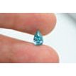 Blue Pear Shape Diamond 0.86 Carat VS2