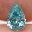 Blue Pear Shape Diamond 0.86 Carat VS2