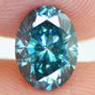 Oval Shape Diamond Fancy Blue Certified 1 Carat VS2
