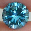 Round Shape Diamond Fancy Blue SI1 0.90 Carat Certified