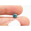 Round Shaped Diamond Fancy Blue Color 0.81 Carat Real Natural Enhanced Loose