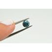 Loose Round Shape Diamond Fancy Blue Color 0.82 Carat I1 Real Natural Enhanced