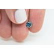 Loose Round Shape Diamond Fancy Blue Color 0.82 Carat I1 Real Natural Enhanced