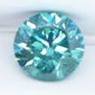 Loose Fancy Turquoise Round Diamond 0.90 Carat VS2