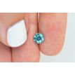Loose Fancy Turquoise Round Diamond 0.90 Carat VS2